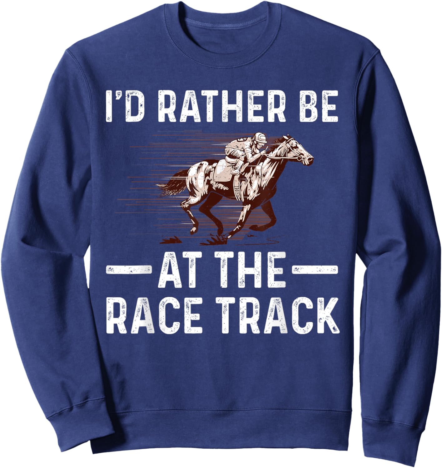Cool Horse Racing Women Race Jockey Derby Equestrian Sweatshirt - Sweatshirt | Navy