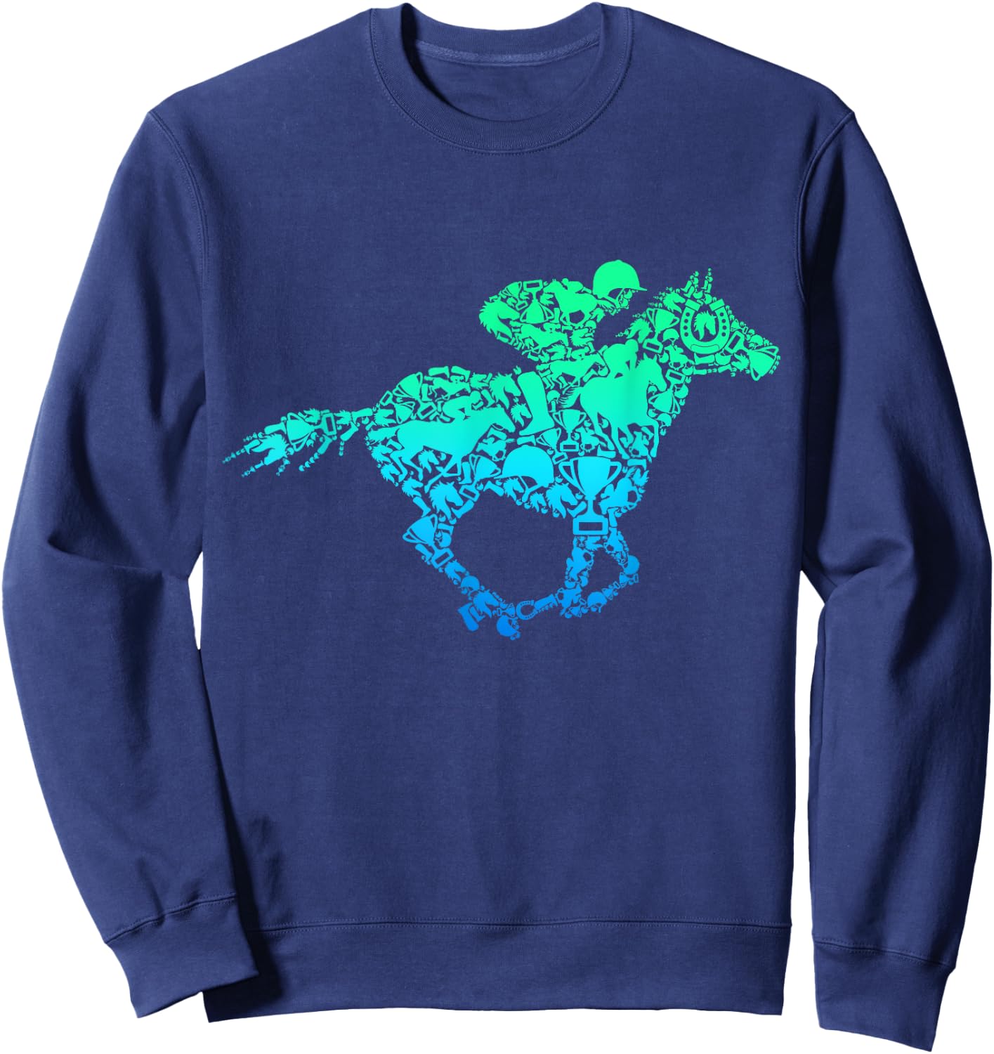 Horse Racing Jockey Derby Sweatshirt - Sweatshirt | Navy
