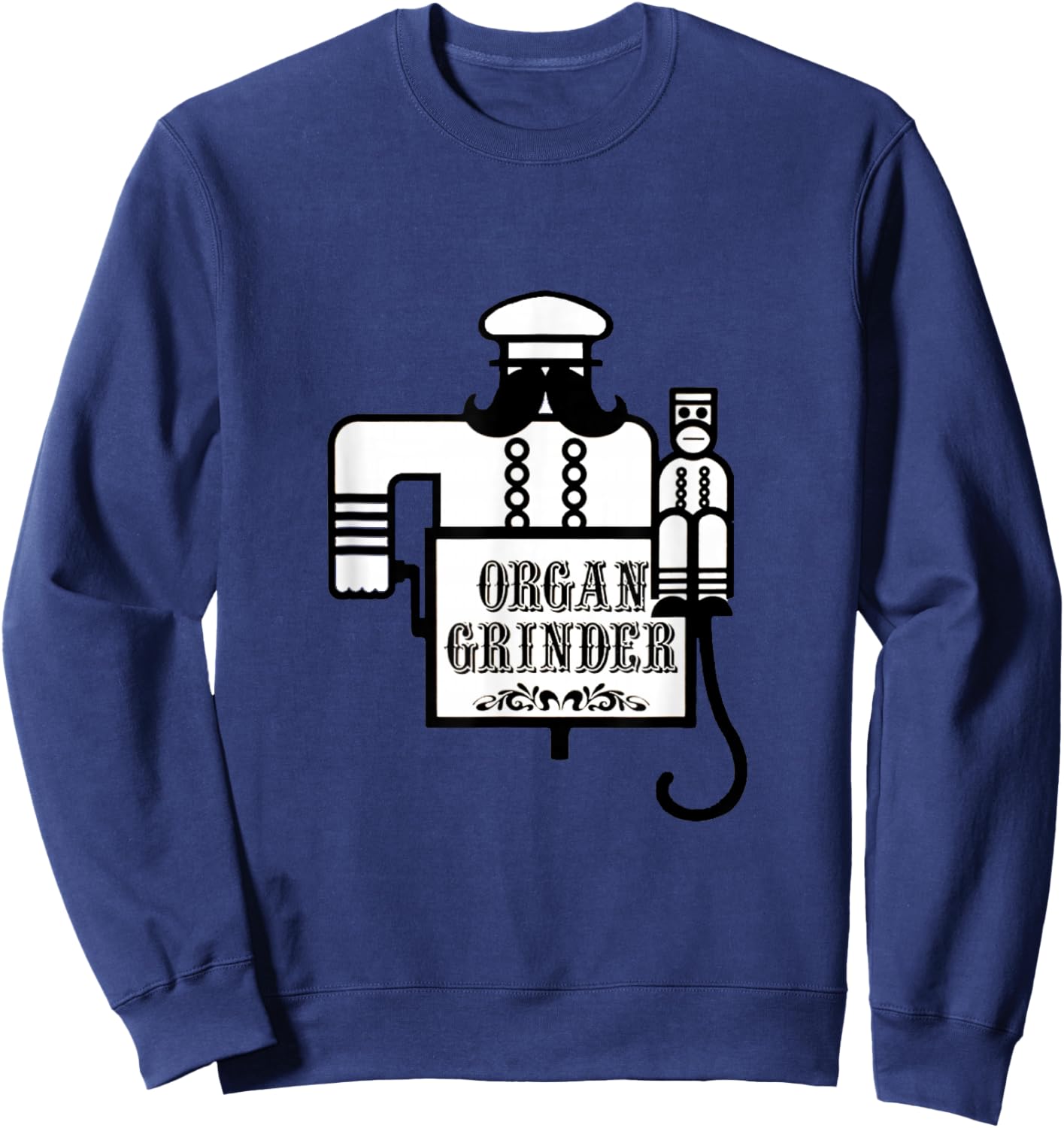 Organ Grinder Pizza - Portland Oregon Restaurant Experience Sweatshirt - Sweatshirt | Navy