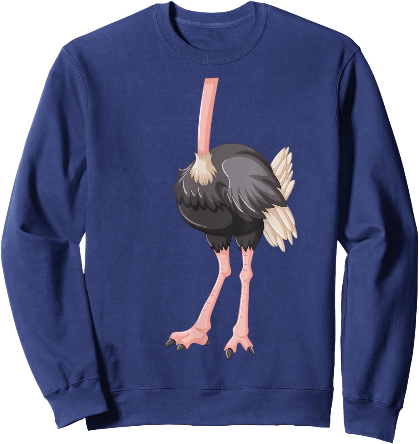 Ostrich Shirt Adul Men Women Kids Ostrich Costume Sweatshirt - Sweatshirt | Navy