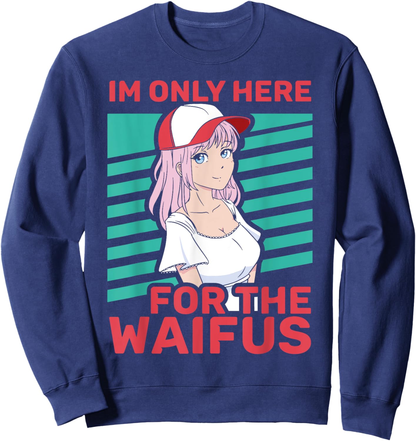 Anime Fan Waifu Lover Manga Sweatshirt - Sweatshirt | Navy