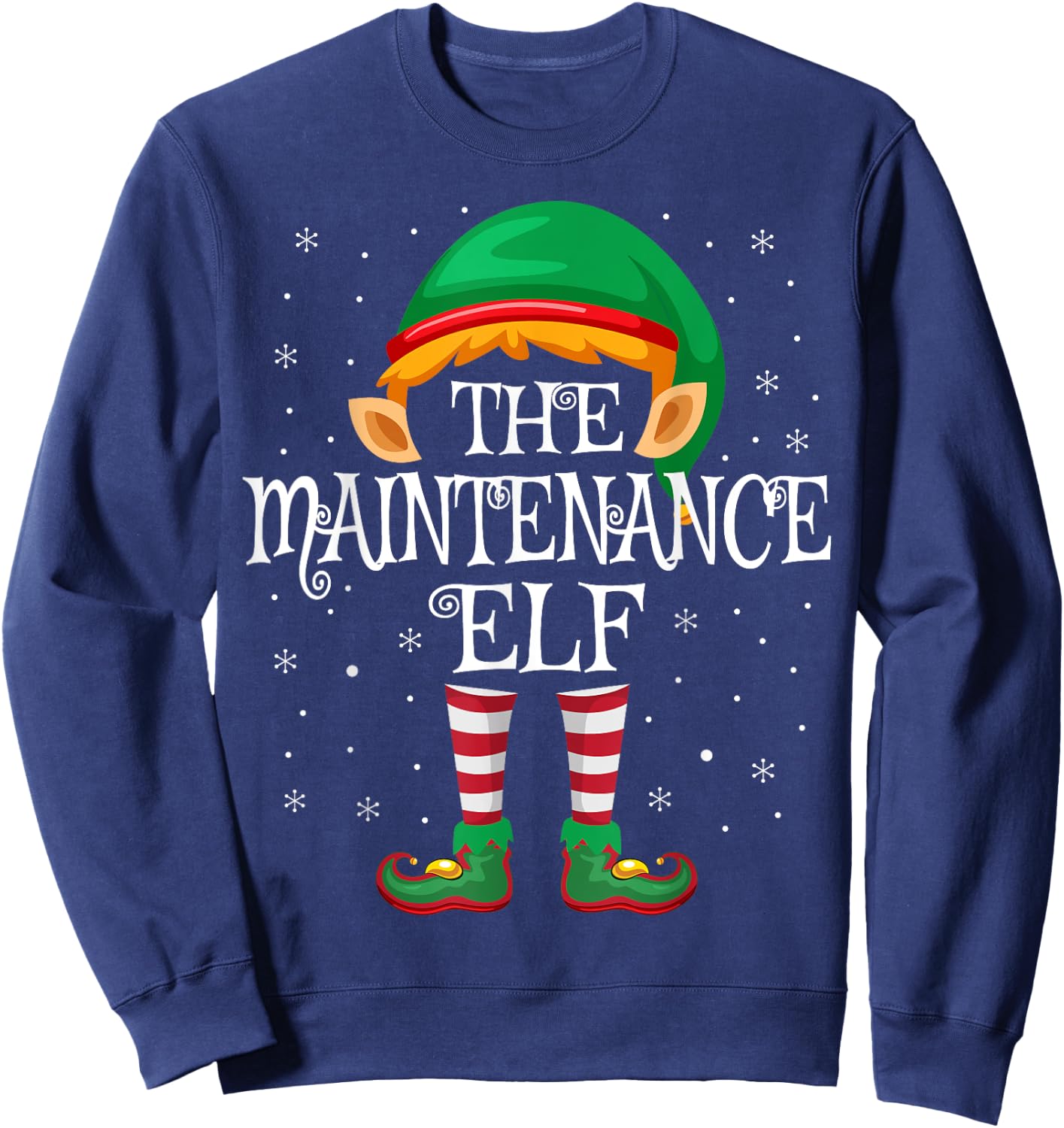 The Maintenance Elf Family Matching Group Christmas Sweatshirt - Sweatshirt | Navy