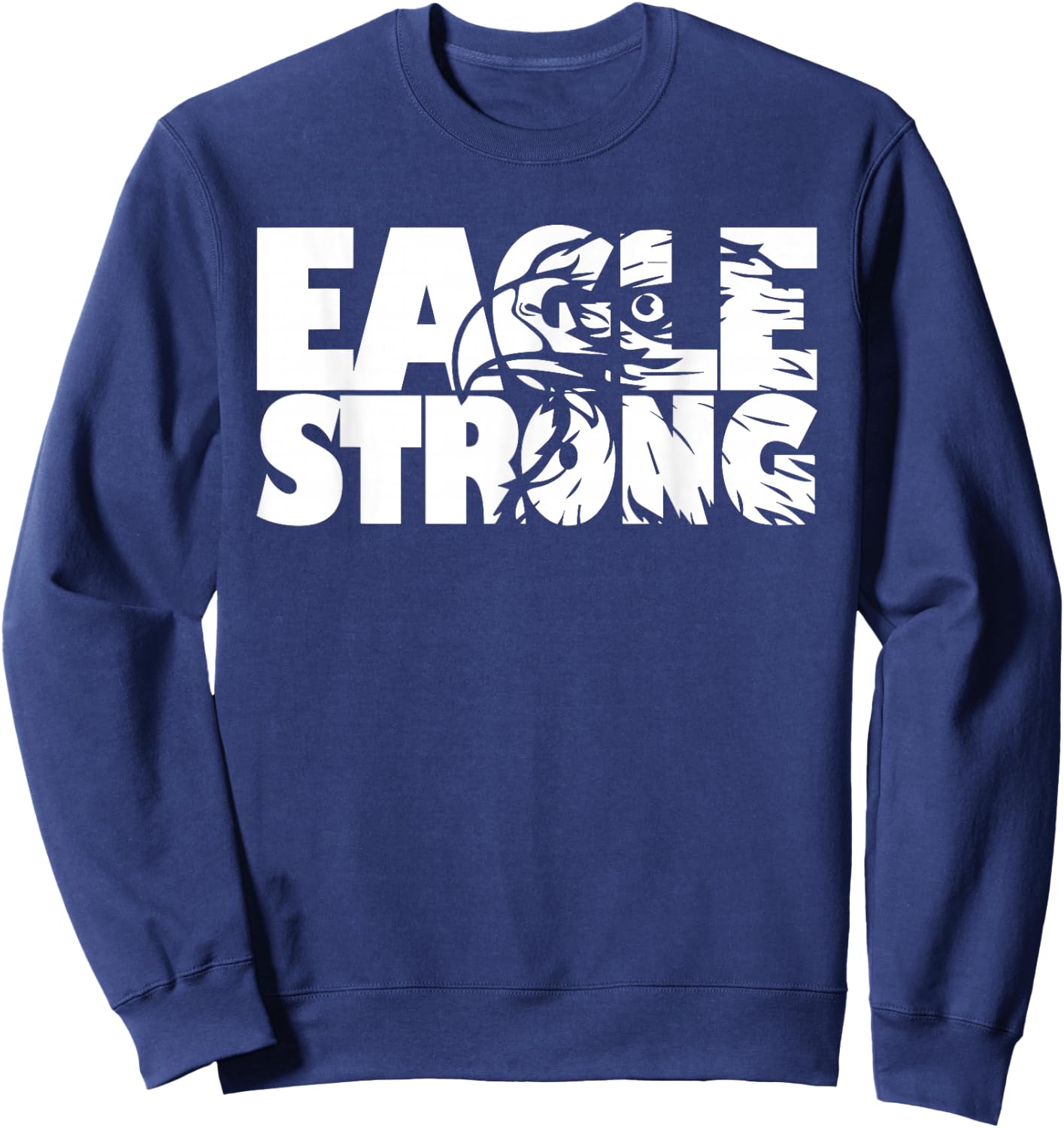 Eagles School Sports Fan Team Spirit Sweatshirt - Sweatshirt | Navy