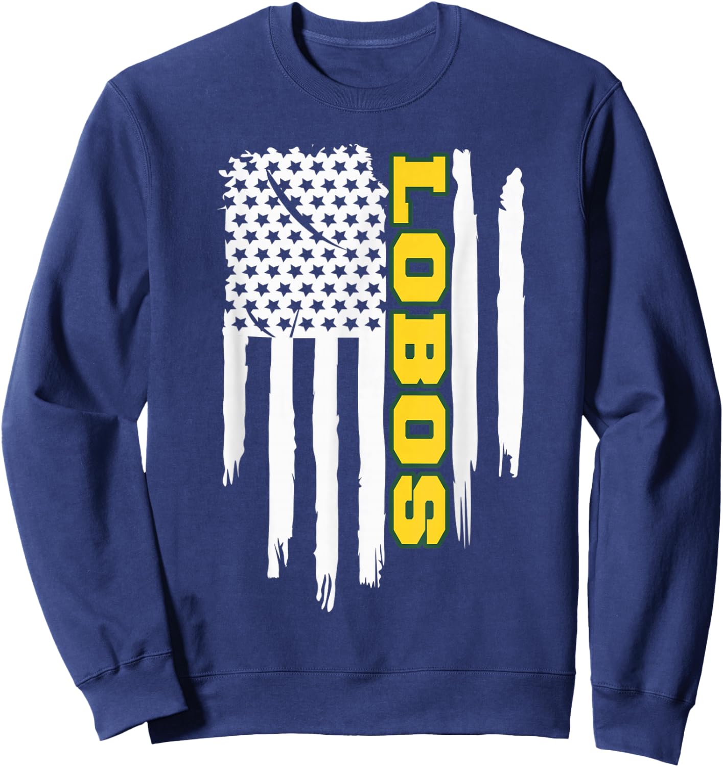 Longview Lobos American Flag Sweatshirt - Sweatshirt | Navy