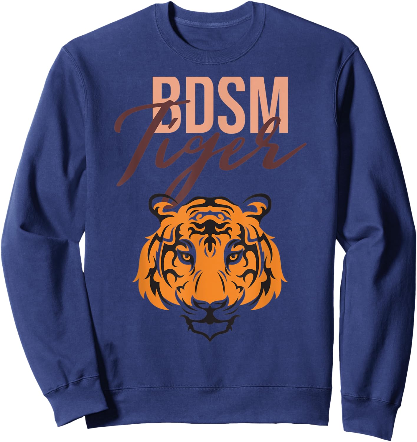 BDSM Instructor Tiger / Master Bondage gift Sweatshirt - Sweatshirt | Navy