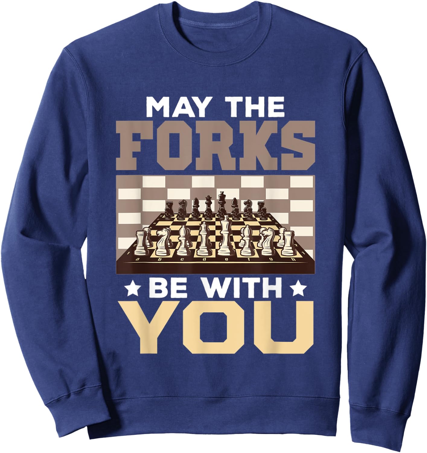 I play like a girl try and keep up – Queen Chess Sweatshirt - Sweatshirt | Navy