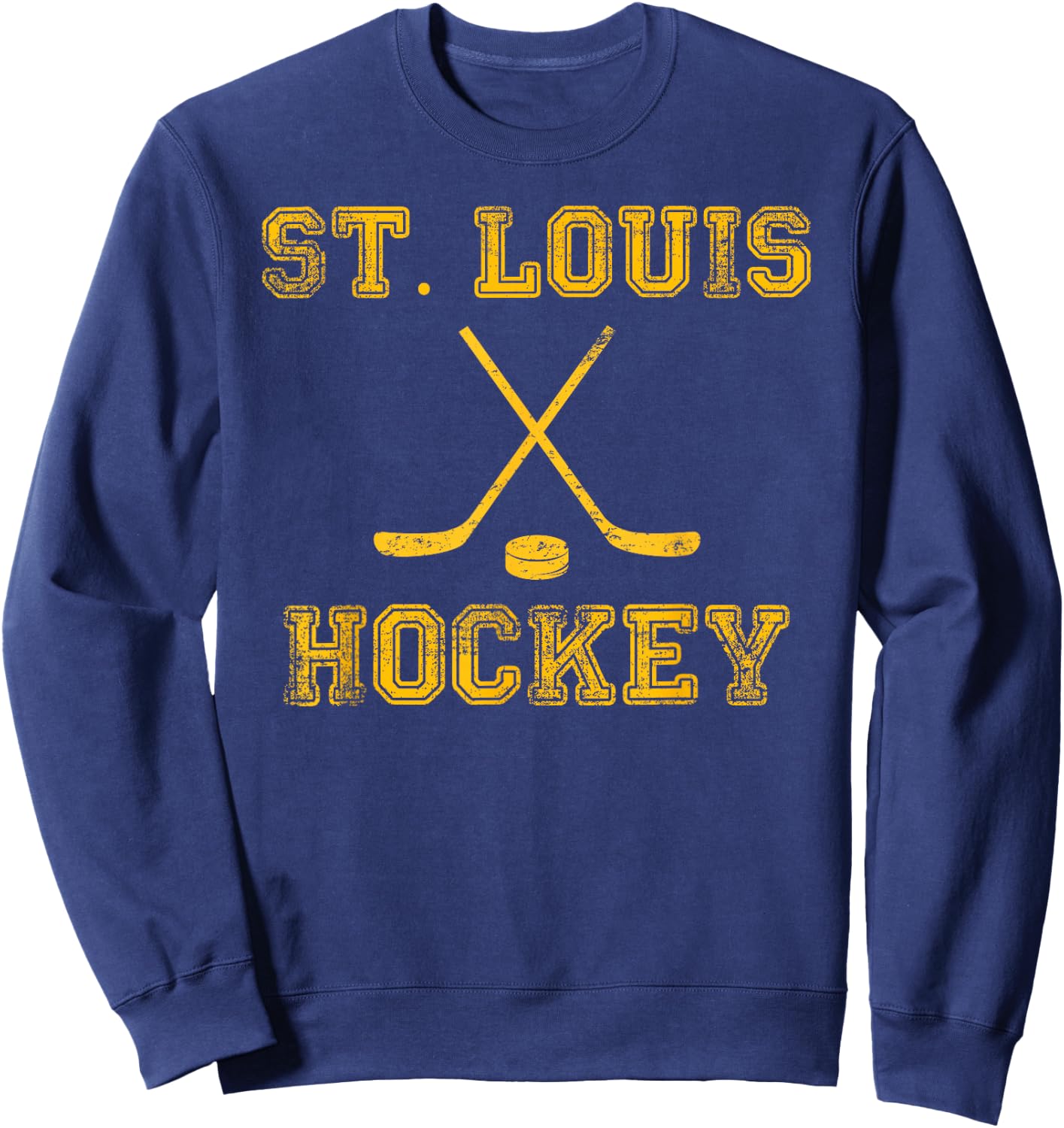 St. Louis Ice Hockey Sticks State Outile STL Sweatshirt - Sweatshirt | Navy