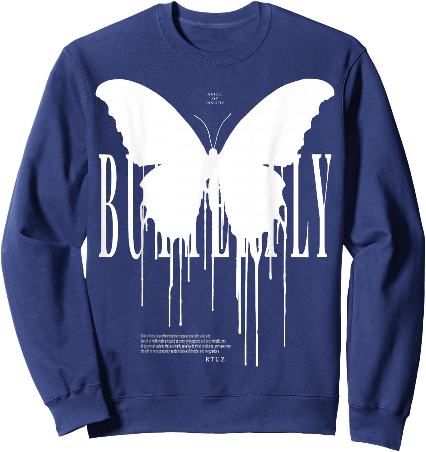 Butterfly Mode Hip Hop Fashion Damen Herren Schmetterling Sweatshirt - Sweatshirt | Navy