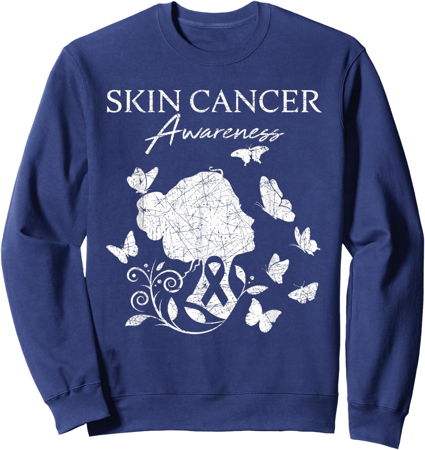 Skin Cancer Awareness Sweatshirt - Sweatshirt | Navy