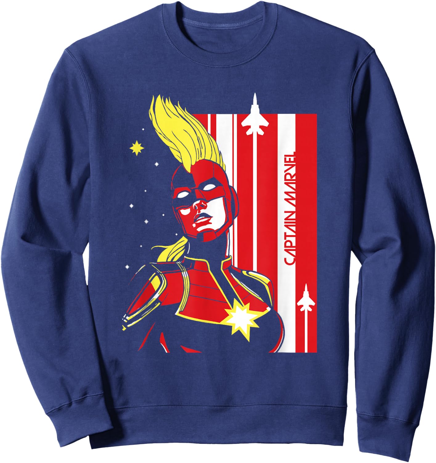 Marvel Captain Marvel Carol Danvers Sweatshirt - Sweatshirt | Navy