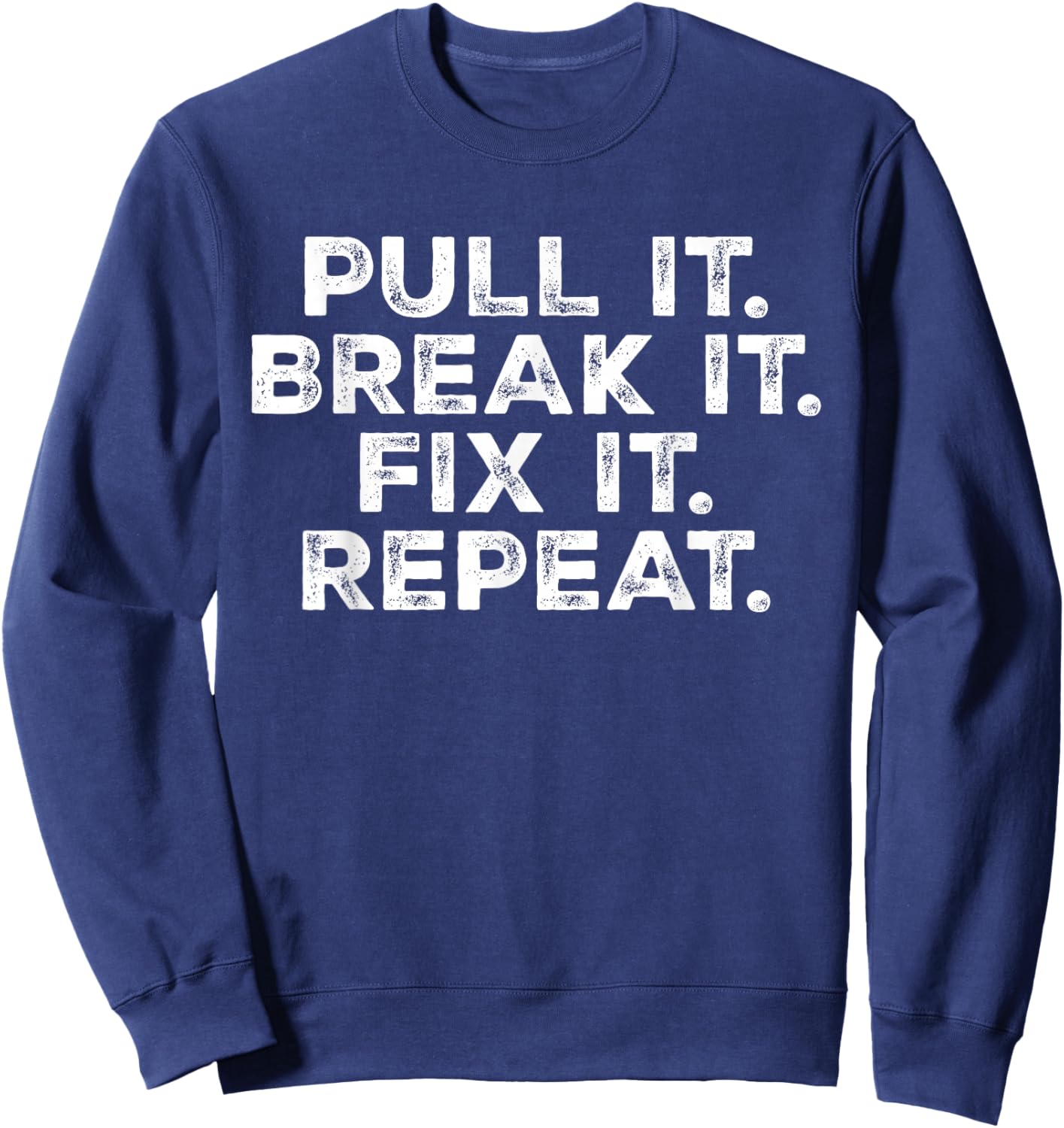 Vintage Tractor Pulling Season Graphic Design Tractor Puller Sweatshirt - Sweatshirt | Navy