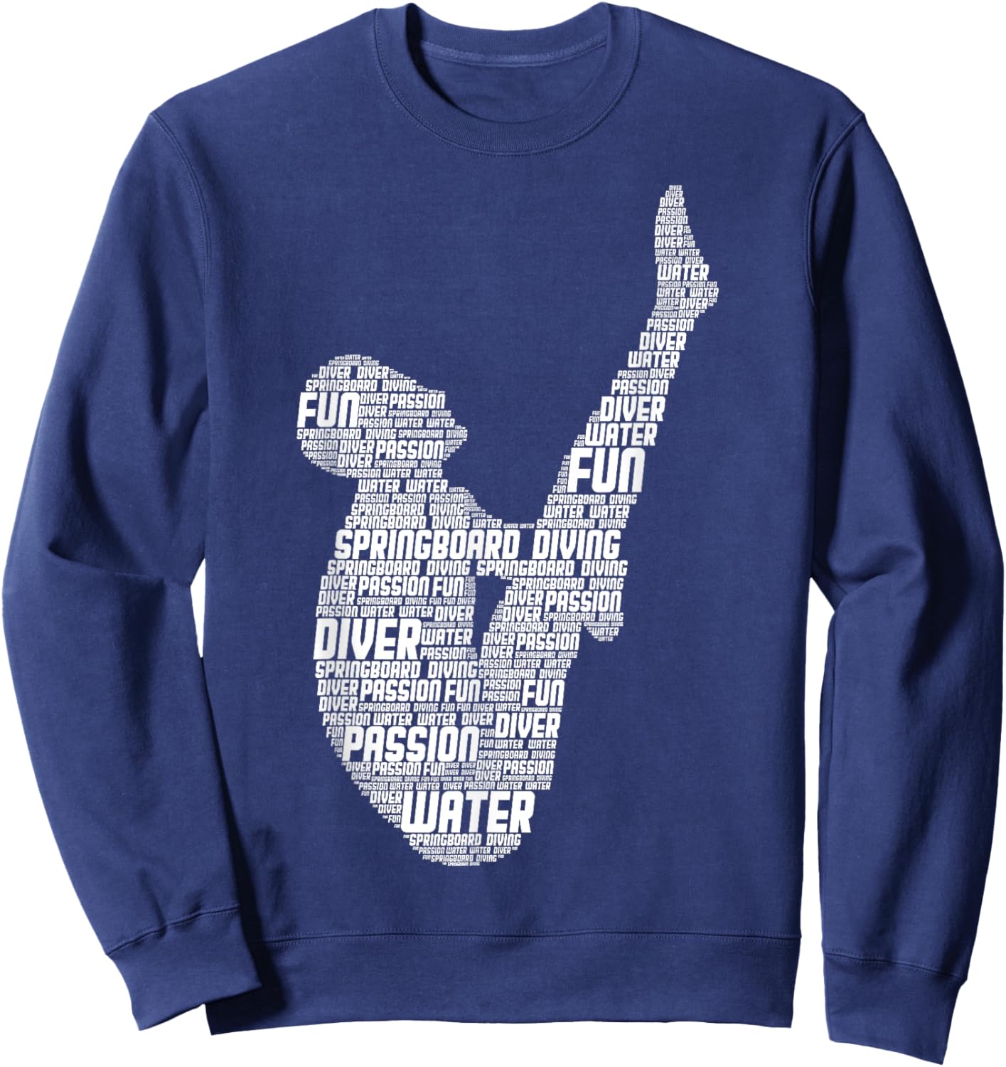 Springboard Diver Springboard Diving Platform Diving Sweatshirt - Sweatshirt | Navy