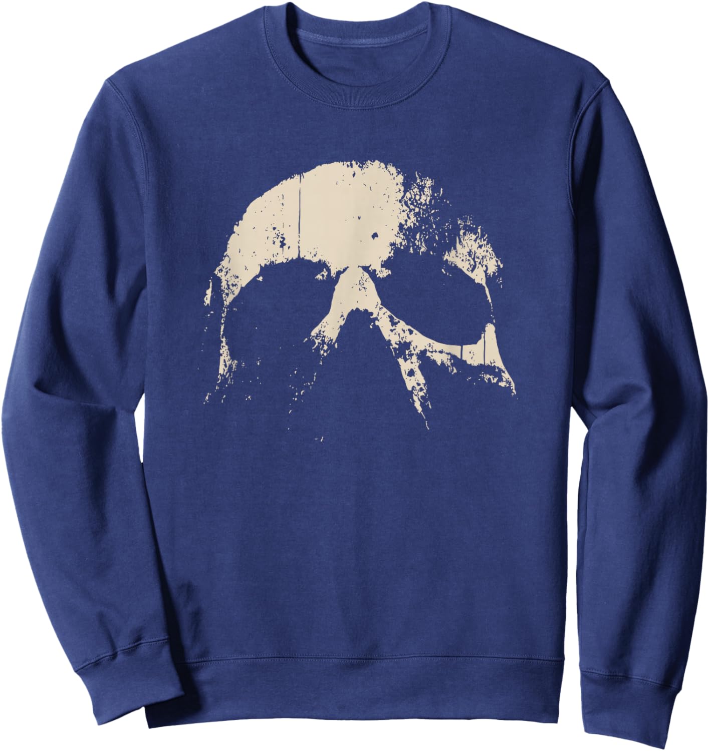 Skull Grunge Graphic Men Sweatshirt - Sweatshirt | Navy