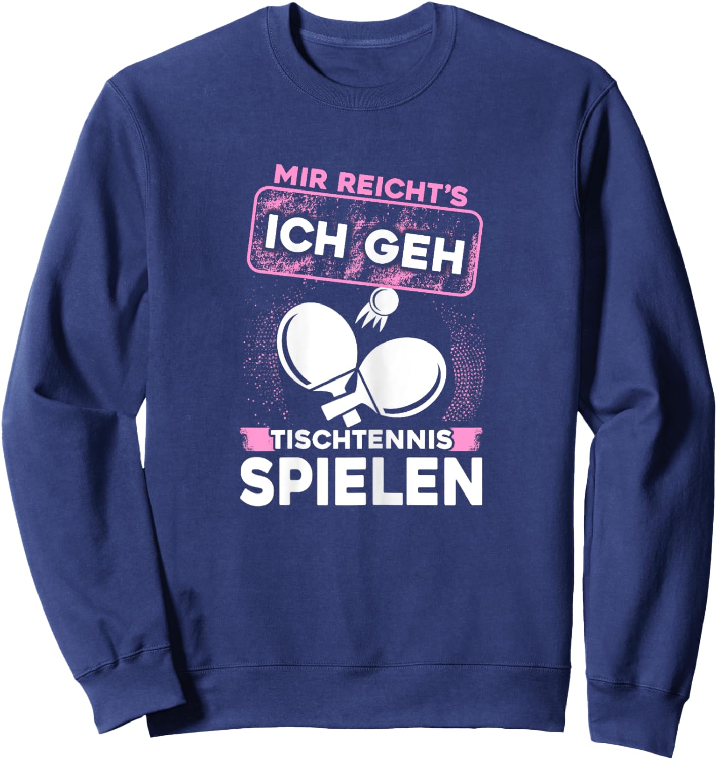 Damen Tischtennis Tischtennisschläger Tischtennisball Frauen Sweatshirt - Sweatshirt | Navy
