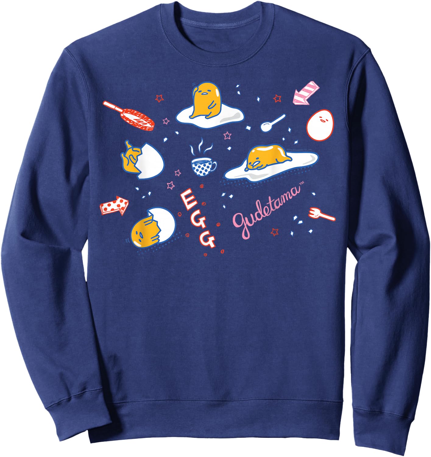 Gudetama Doodle Sweatshirt - Sweatshirt | Navy