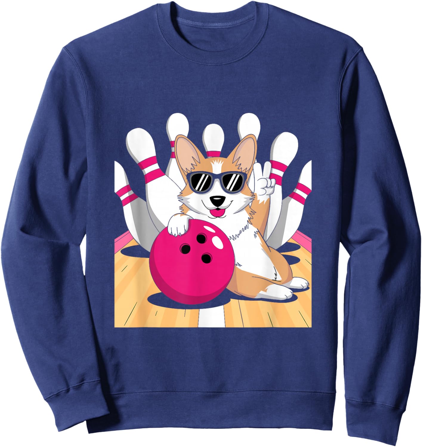 Corgi Bowler Bowling Tenpin Sweatshirt - Sweatshirt | Navy