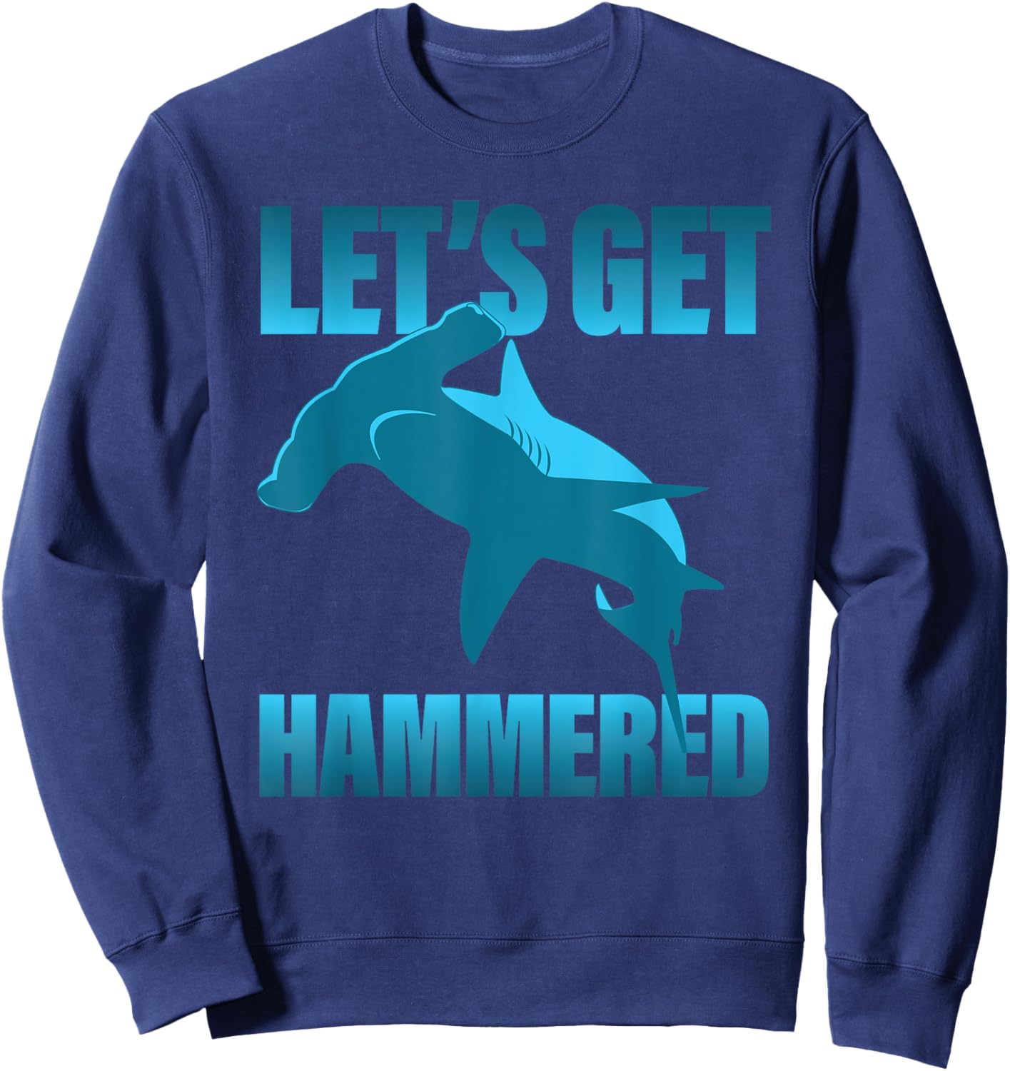 Funny Deep Sea Diving - Boat Dive Hammerhead Shark Sweatshirt - Sweatshirt | Navy