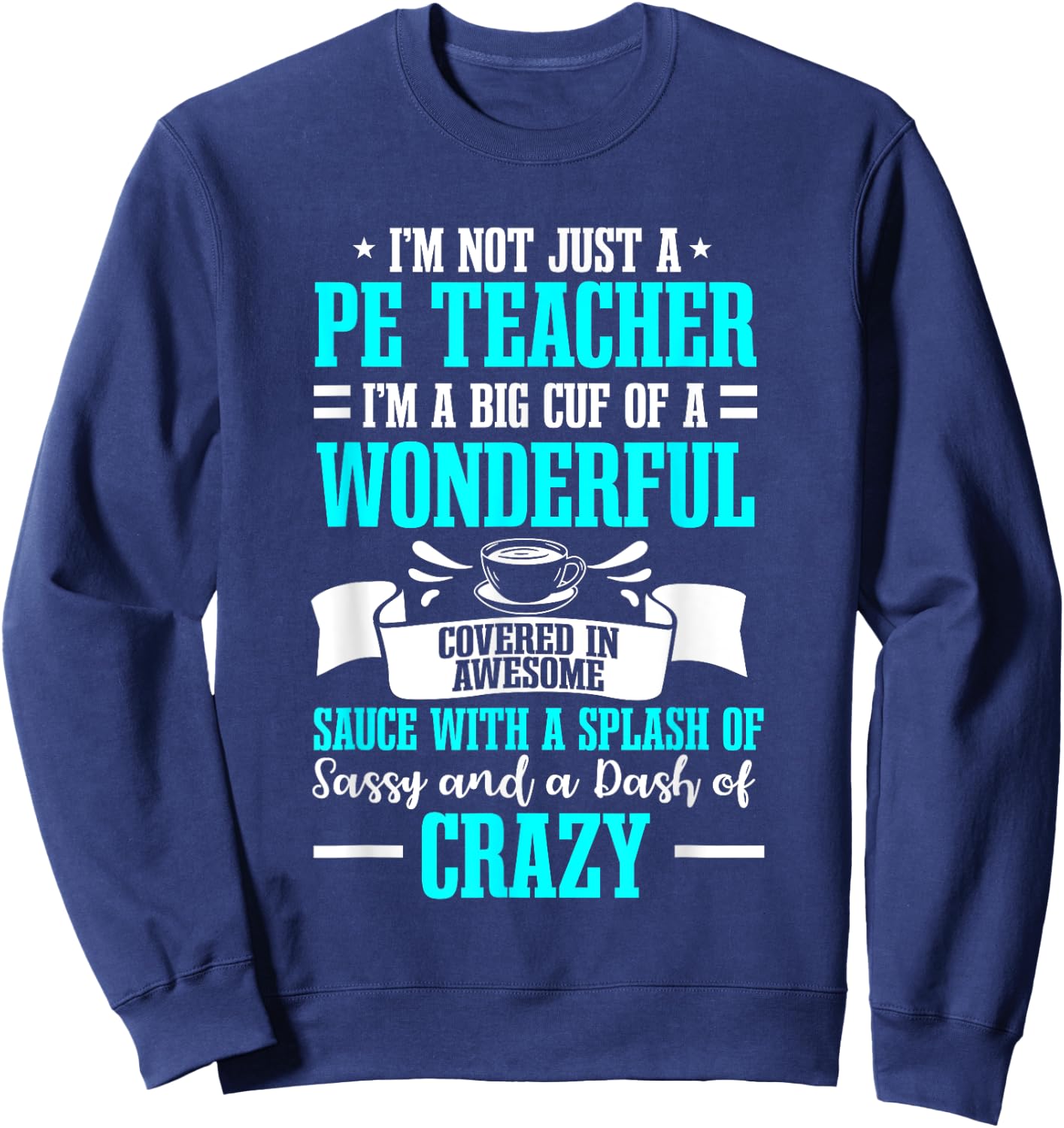 PE Teacher Gym Coach Physical Education Instructor Sport Sweatshirt - Sweatshirt | Navy