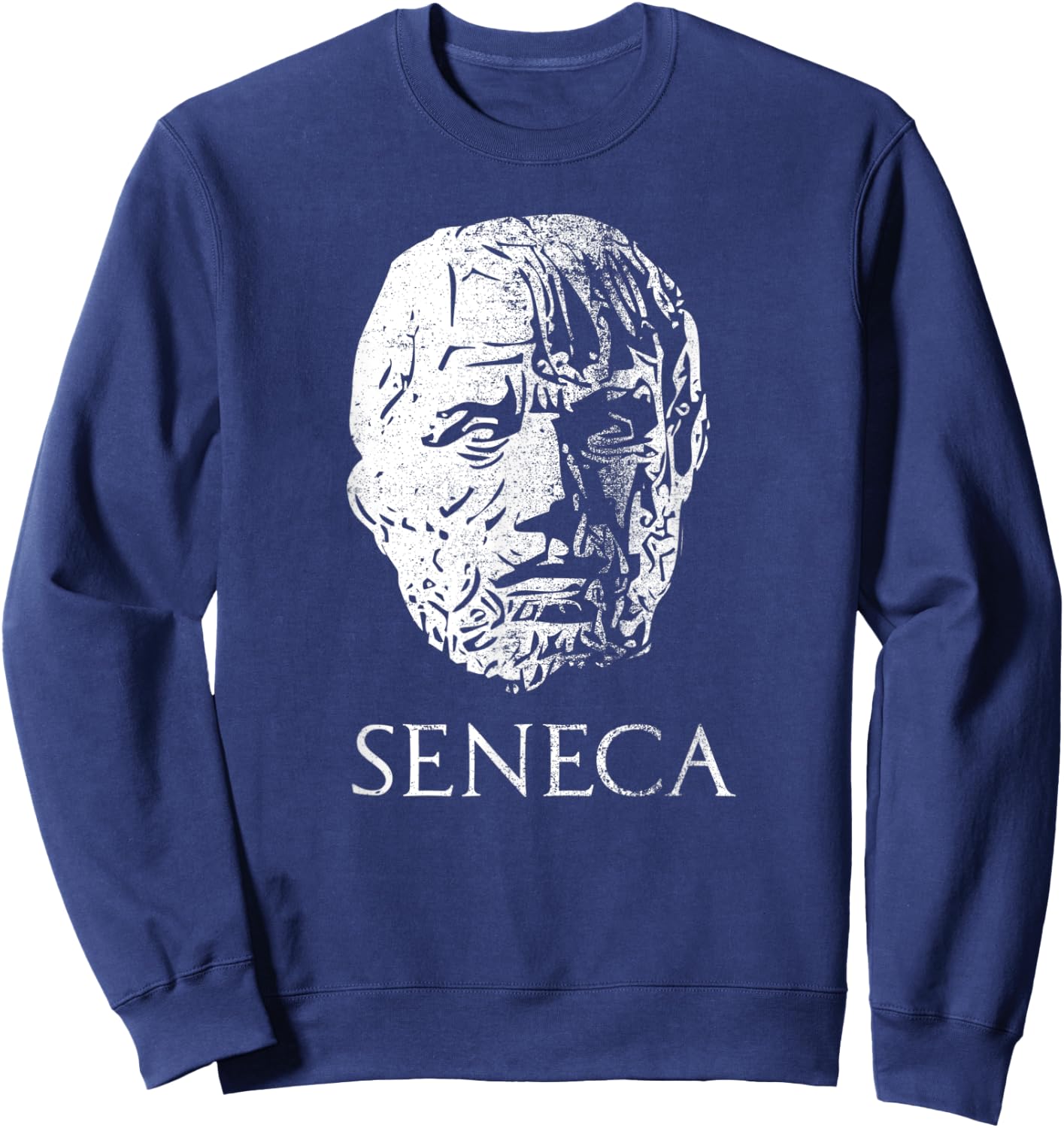 Stoicism Seneca The Younger Philosopher Stoic Sweatshirt - Sweatshirt | Navy