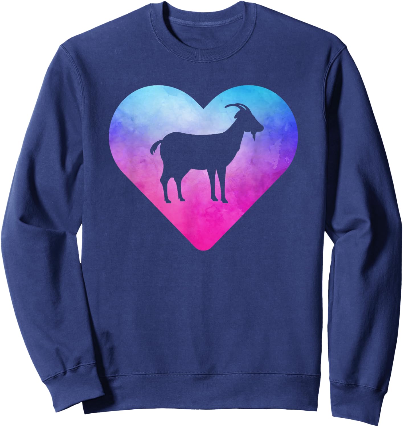 Women or Girls Goat Sweatshirt - Sweatshirt | Navy