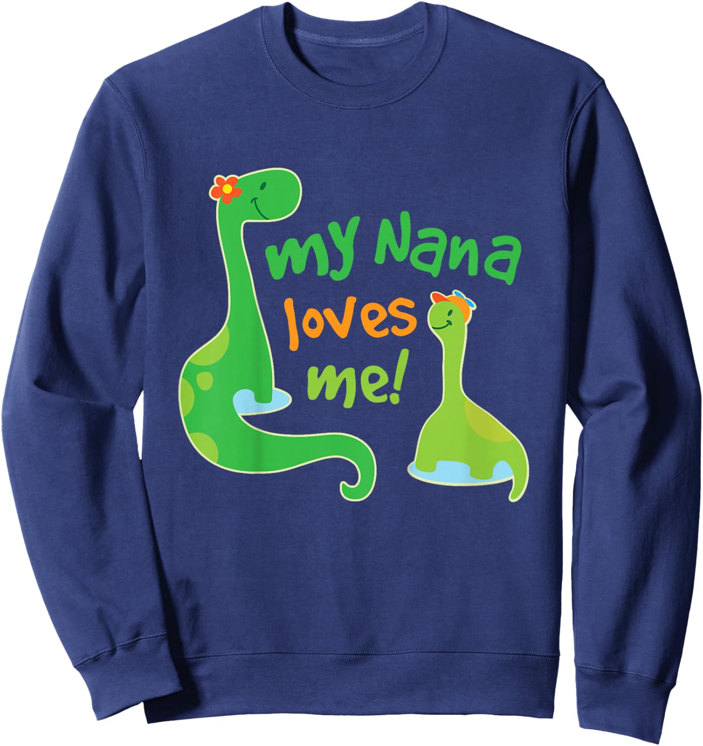Kids Nana Loves Me Grandson Sweatshirt - Sweatshirt | Navy