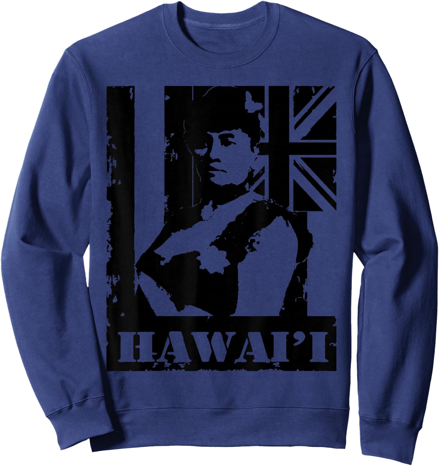 Hawai'i Queen Liliuokalani by Hawaii Nei All Day Sweatshirt - Sweatshirt | Navy