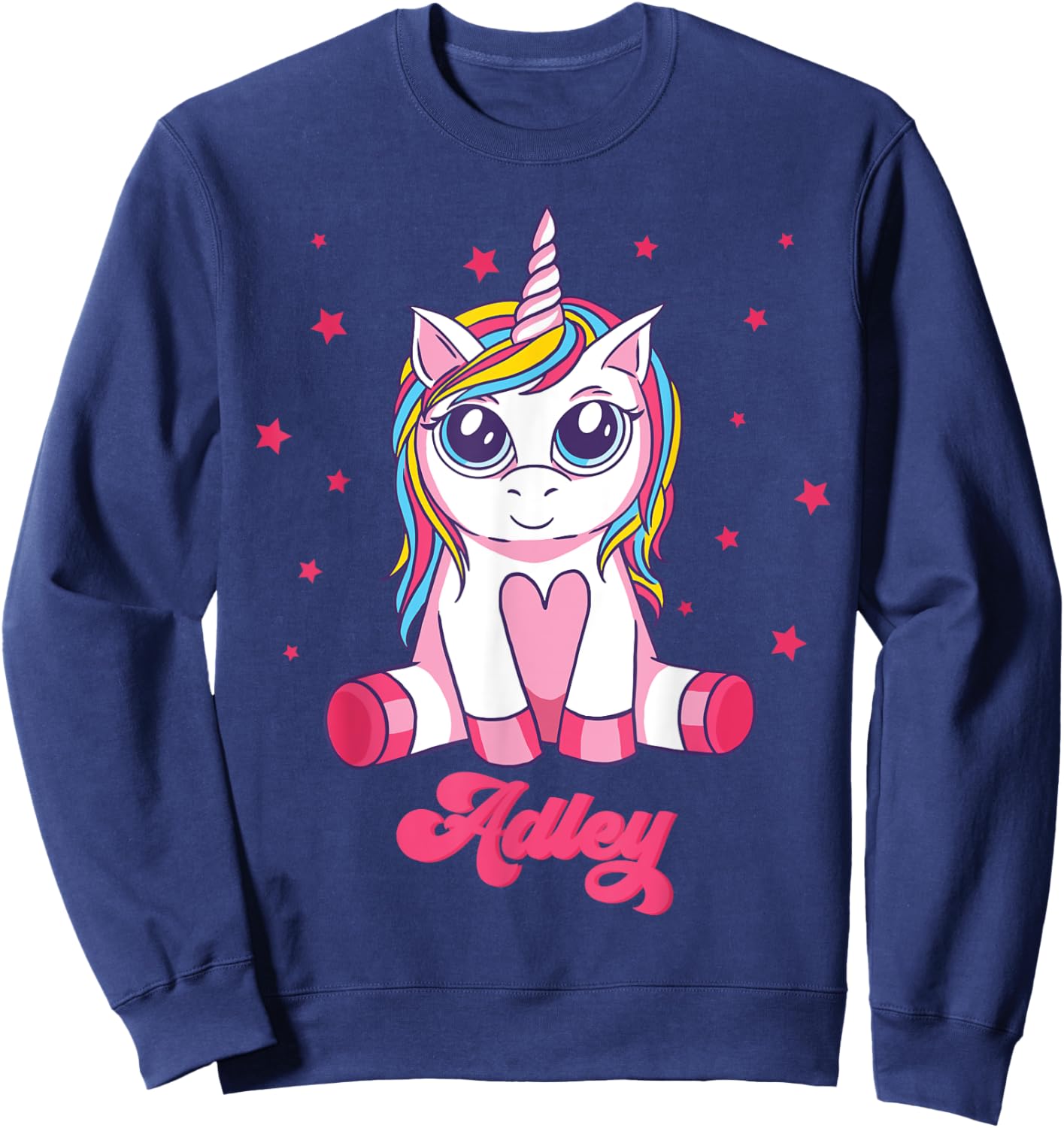 Adley Merch Unicorn Design Sweatshirt - Sweatshirt | Navy