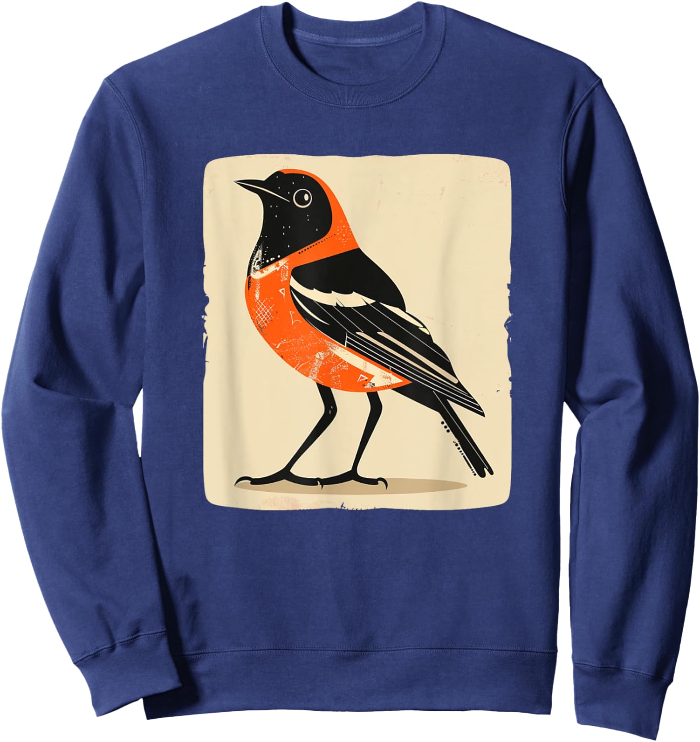 Nice Oriole Bird for Birds Fans Sweatshirt - Sweatshirt | Navy