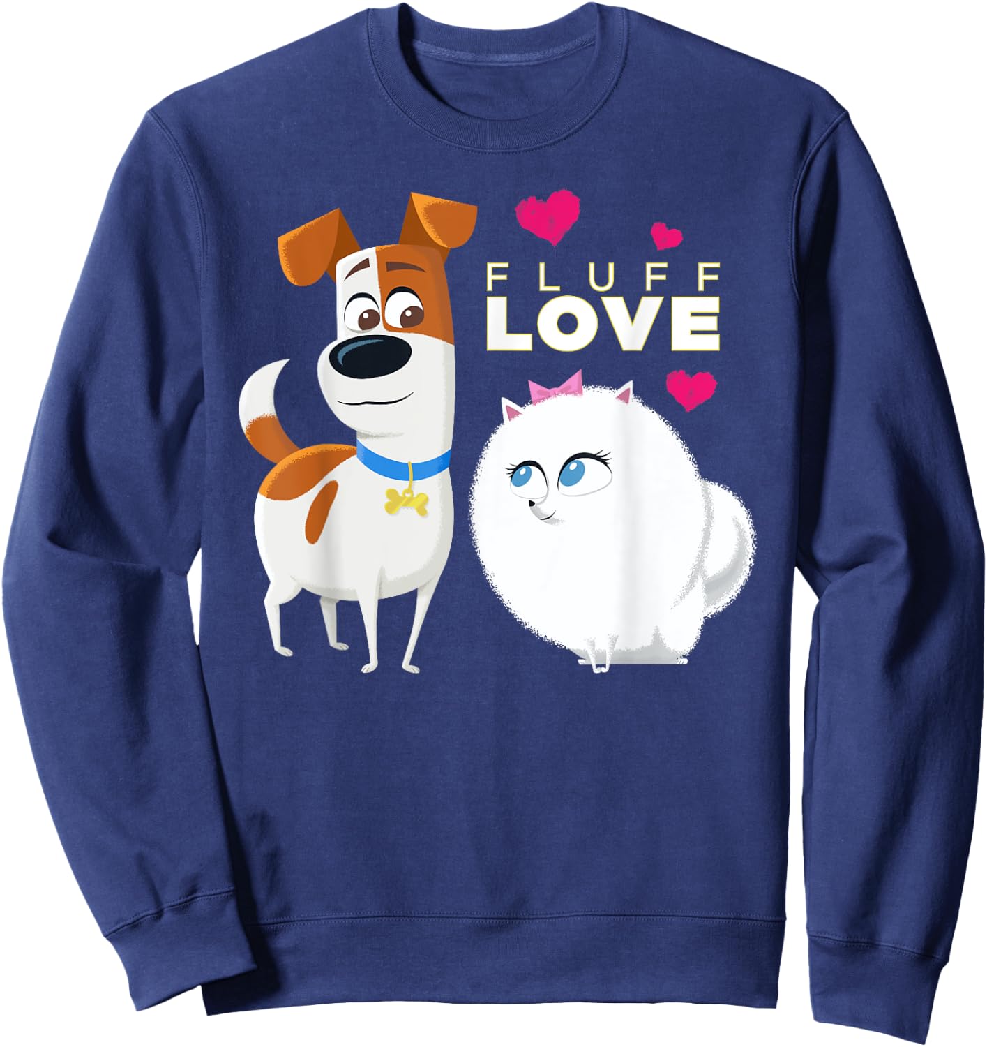 The Secret Life of Pets 2 Max and Gidget Fluff Love Sweatshirt - Sweatshirt | Navy