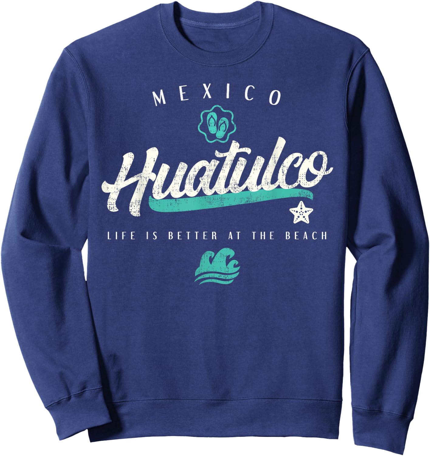 Huatulco Mexico Beach Sweatshirt - Sweatshirt | Navy