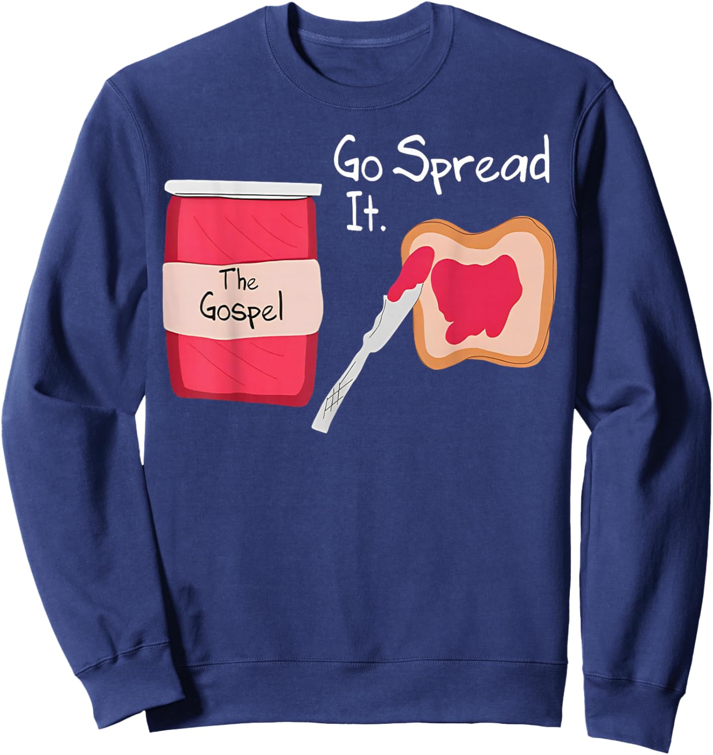 The Gospel Go Spread It Sweatshirt - Sweatshirt | Navy