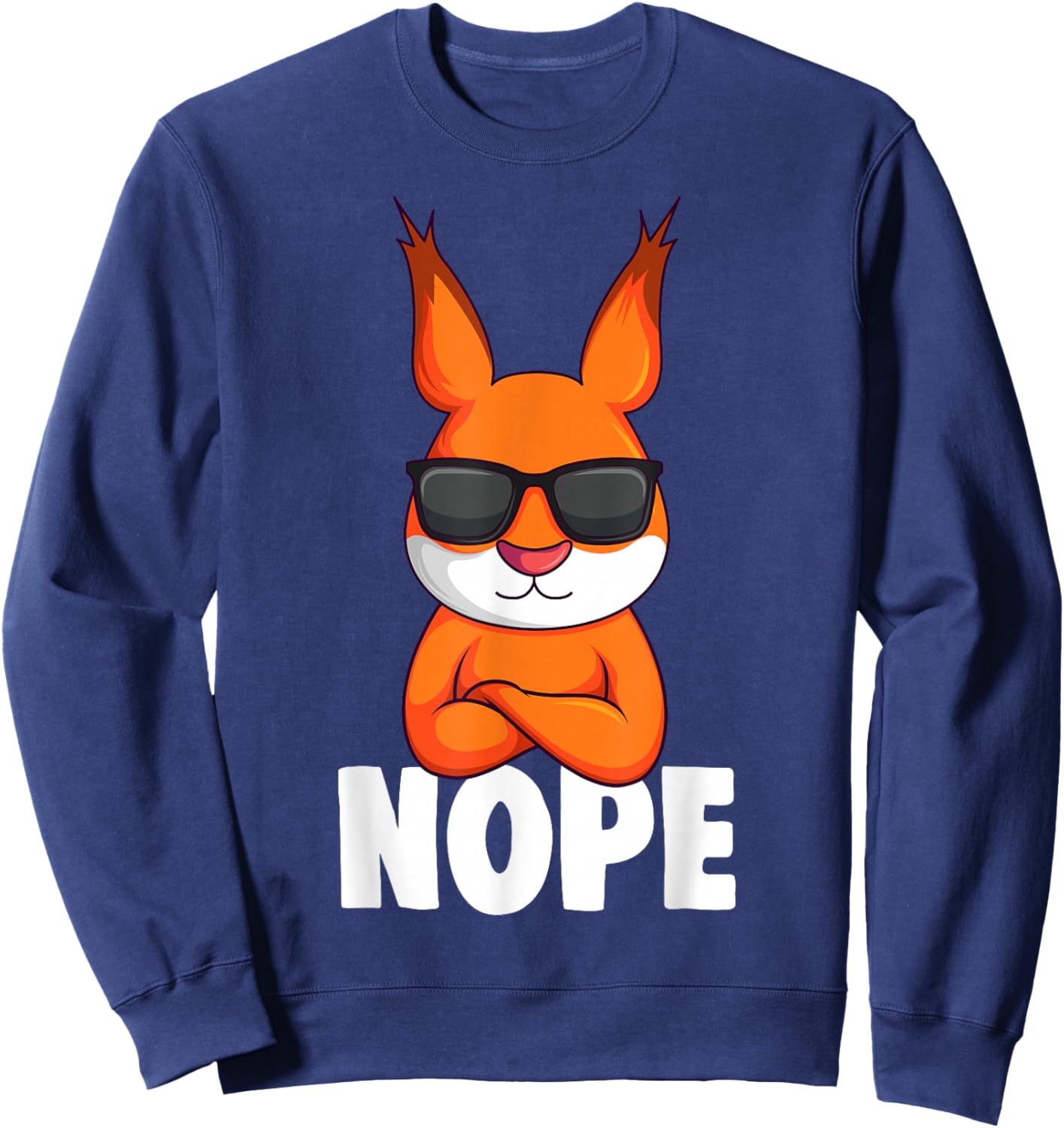 Eichhörnchen Nope Kinder Jungen Mädchen Sweatshirt - Sweatshirt | Navy