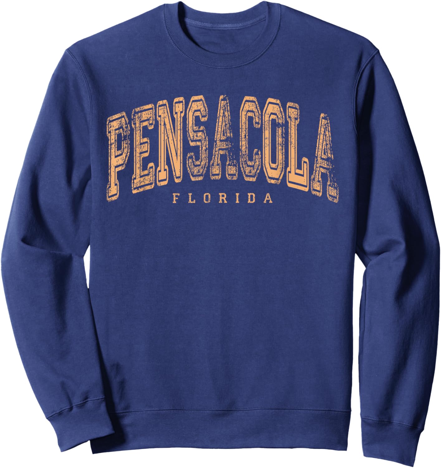 Pensacola Florida Vintage Retro US City State Pride Travel Sweatshirt - Sweatshirt | Navy