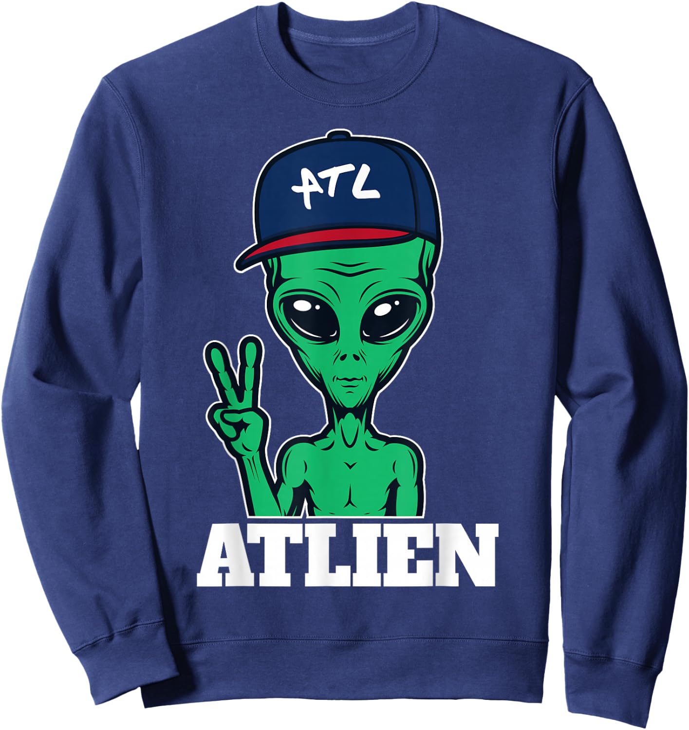 Atlanta Atlien ATL Gift Sweatshirt - Sweatshirt | Navy