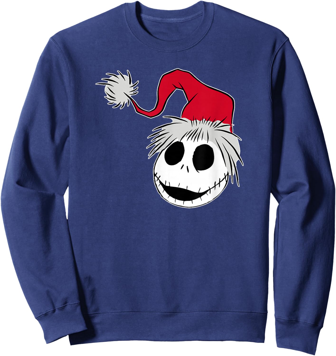 Disney The Nightmare Before Christmas Jack Santa Hat Sweatshirt - Sweatshirt | Navy