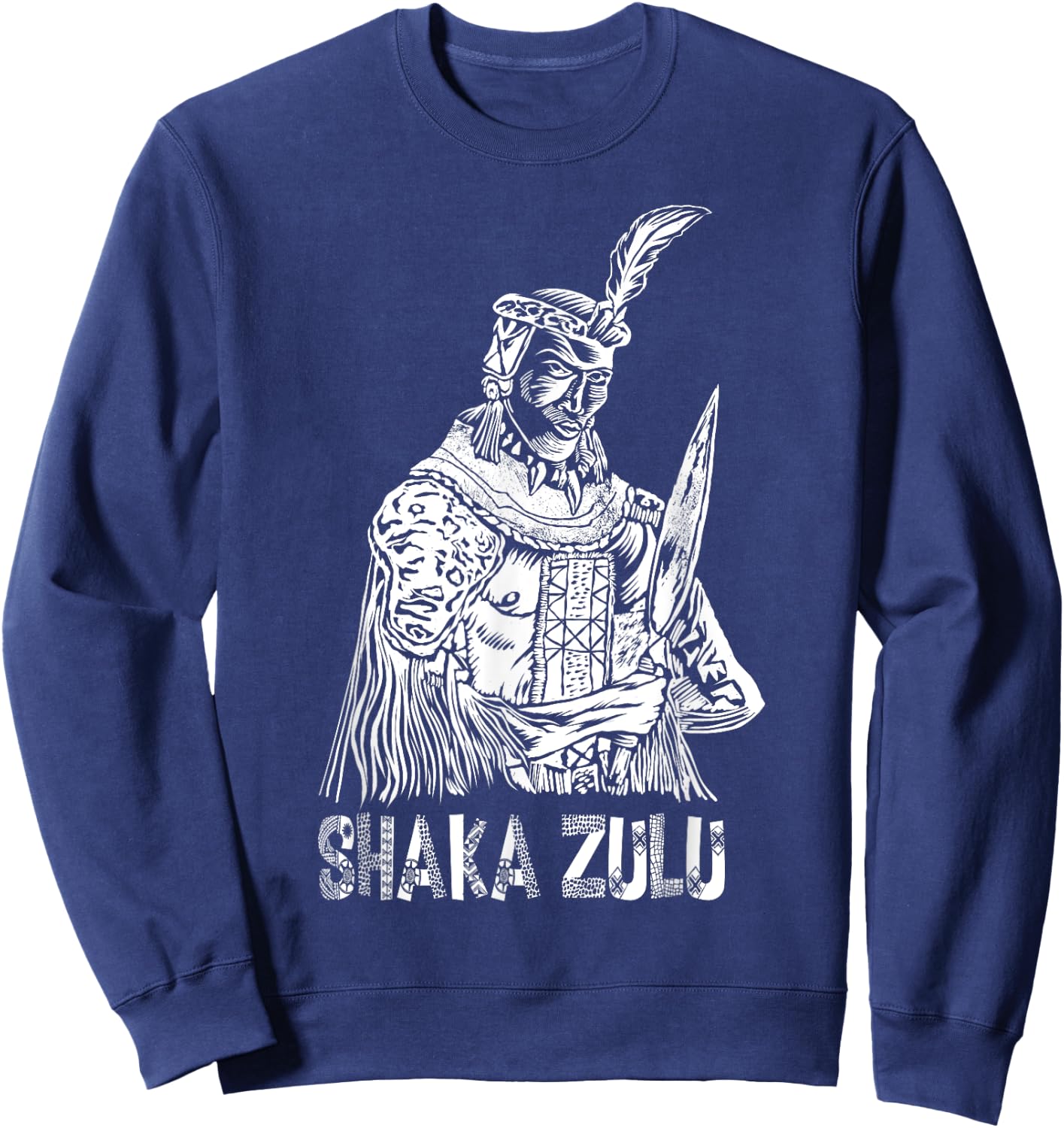 Cool Shaka Zulu African King Pride Funny Gift Women Sweatshirt - Sweatshirt | Navy
