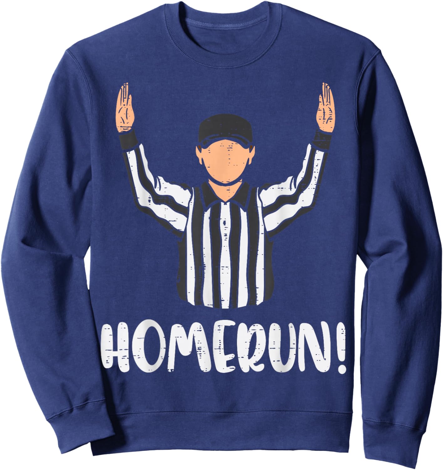 Homerun Referee American Football Sports Men Women Boys Kids Sweatshirt - Sweatshirt | Navy