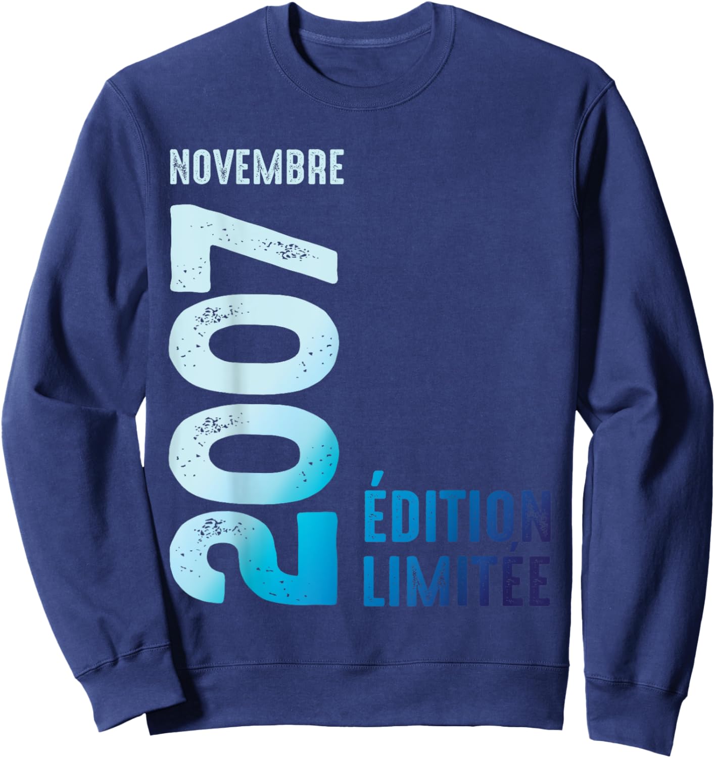 Limited Edition 2007 November 2007 , Black, S Sweatshirt - Sweatshirt | Navy