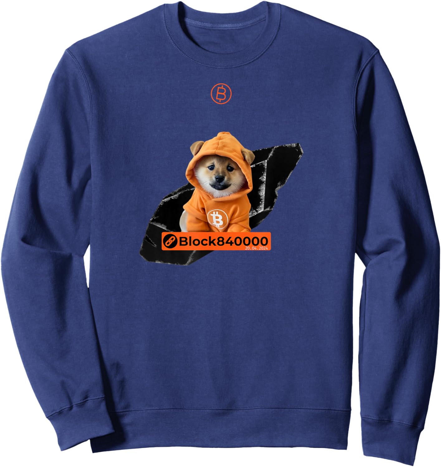 Bitcoin Runes - DOG GO TO THE MOON - #DOG Sweatshirt - Sweatshirt | Navy