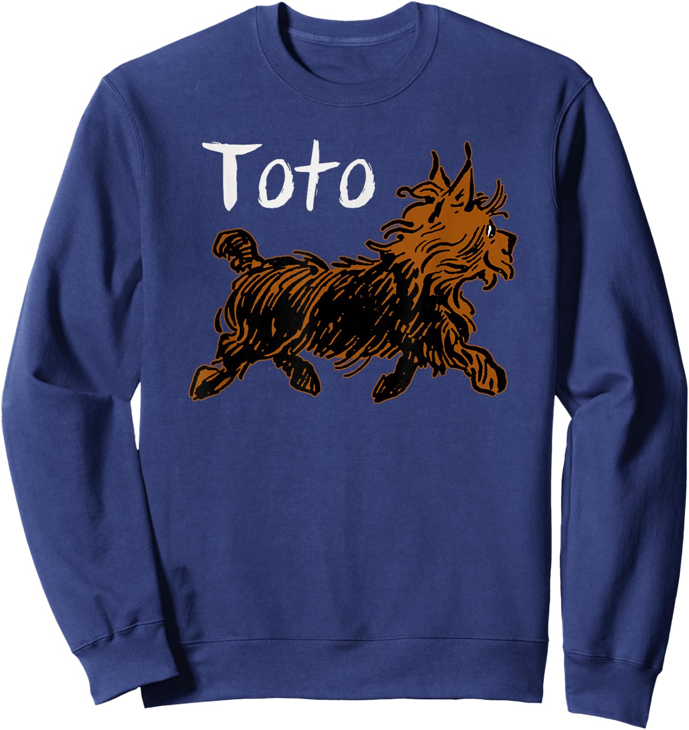Cute Wizard of OZ Dog Shirt Art-Dorothy's Dog Toto Men Women Girls Kids Sweatshirt - Sweatshirt | Navy