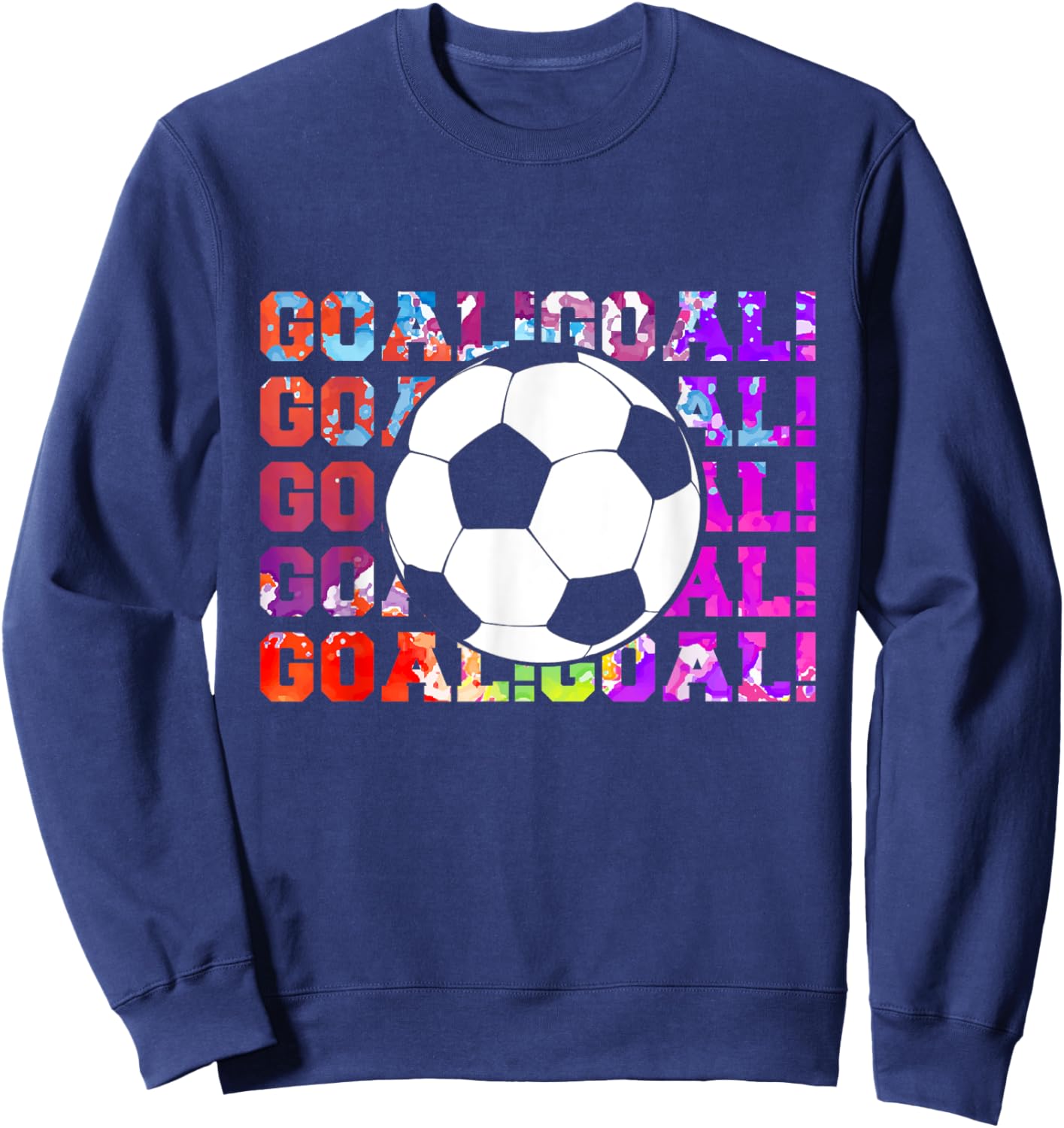 Girl Soccer Player Gifts Team Cleats Mom Goalie Captain Sweatshirt - Sweatshirt | Navy