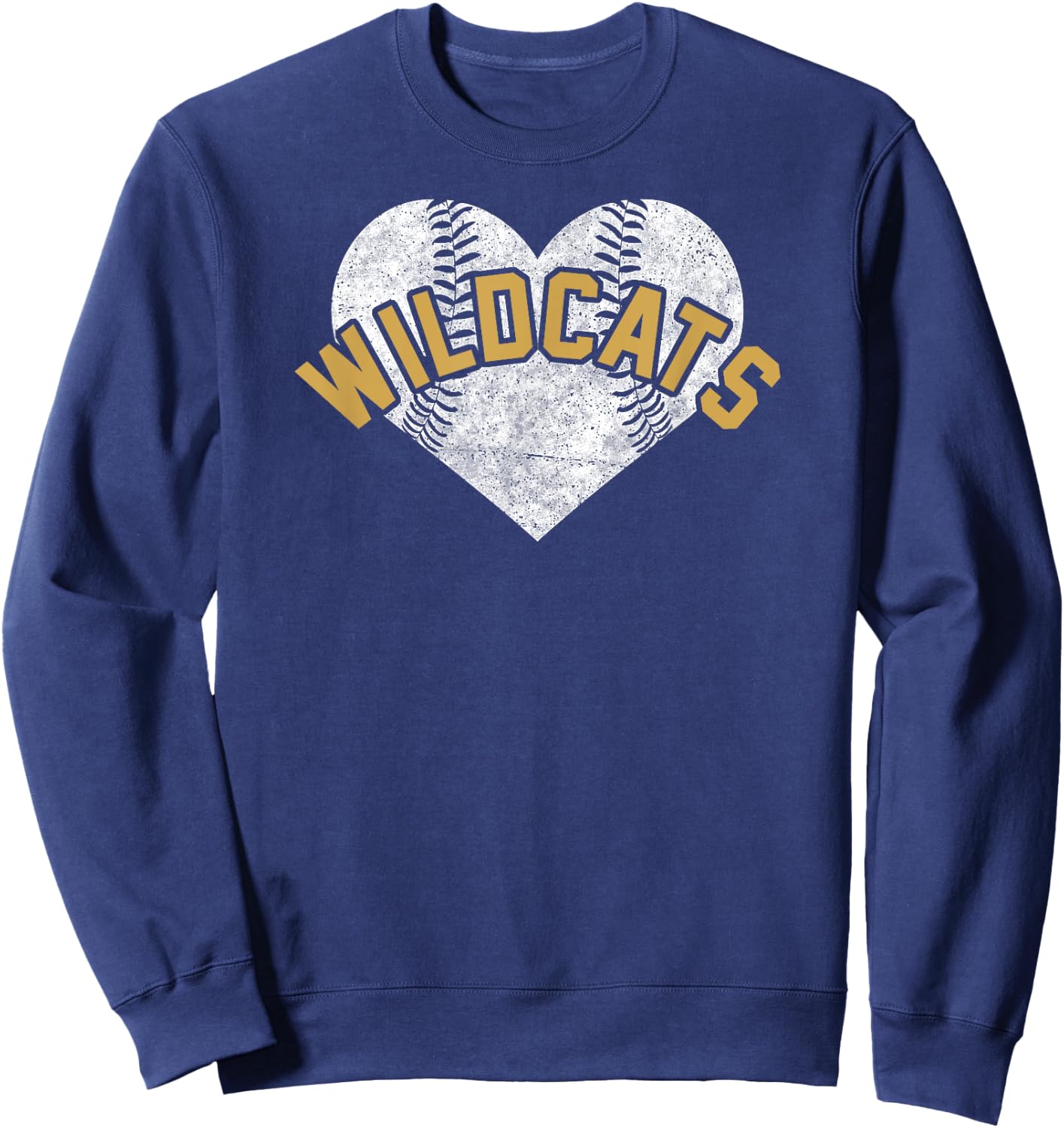 Wildcats Baseball Softball High School Team Mascot Mom Sweatshirt - Sweatshirt | Navy
