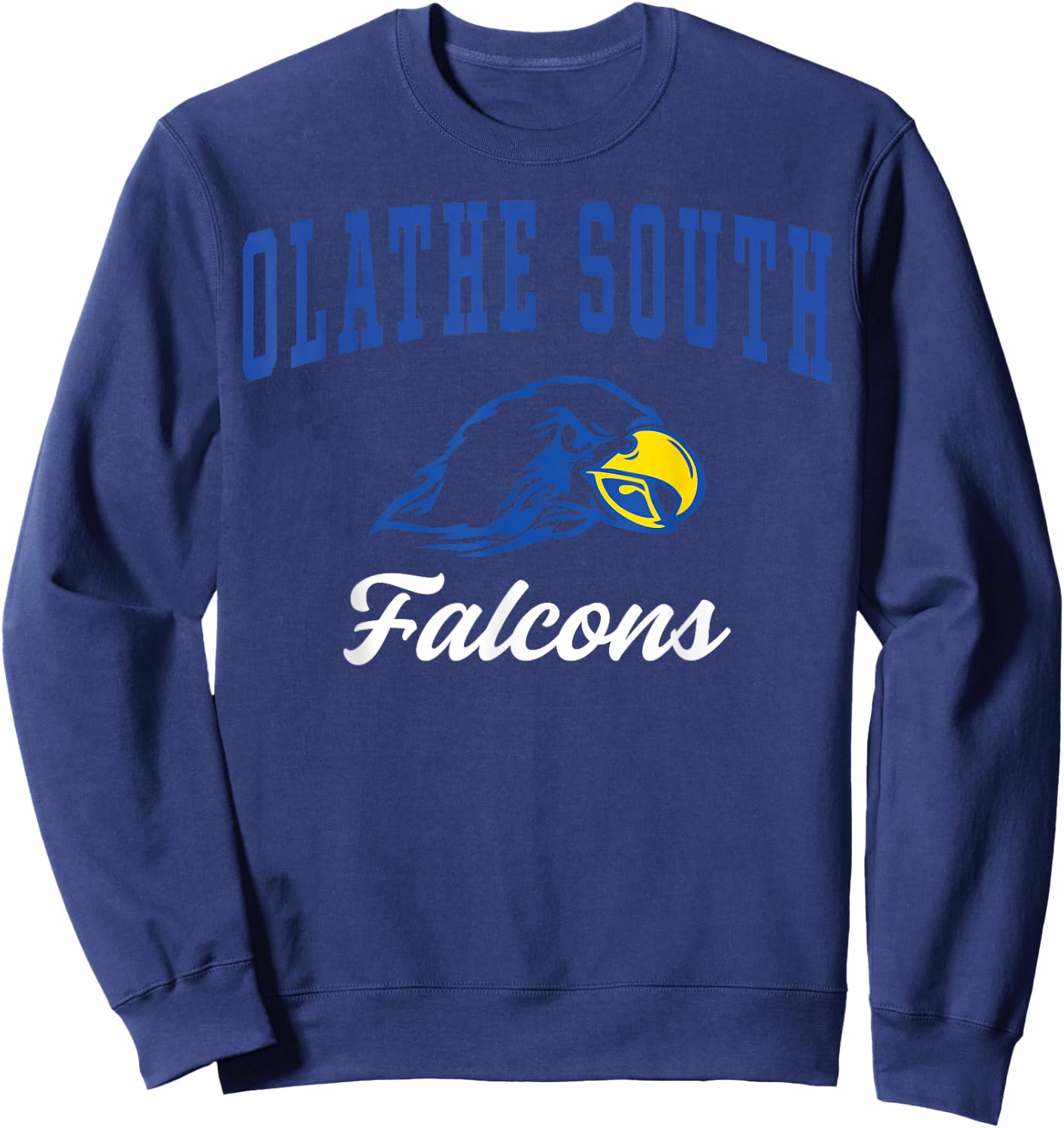 Olathe South High School Falcons C3 Sweatshirt - Sweatshirt | Navy