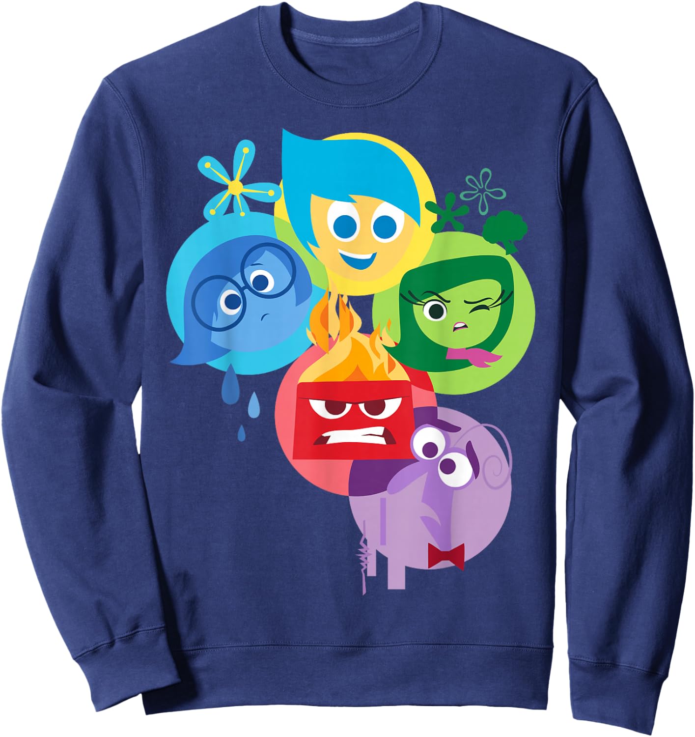 Disney Pixar Inside Out Simple Group Shot Graphic Sweatshirt - Sweatshirt | Navy