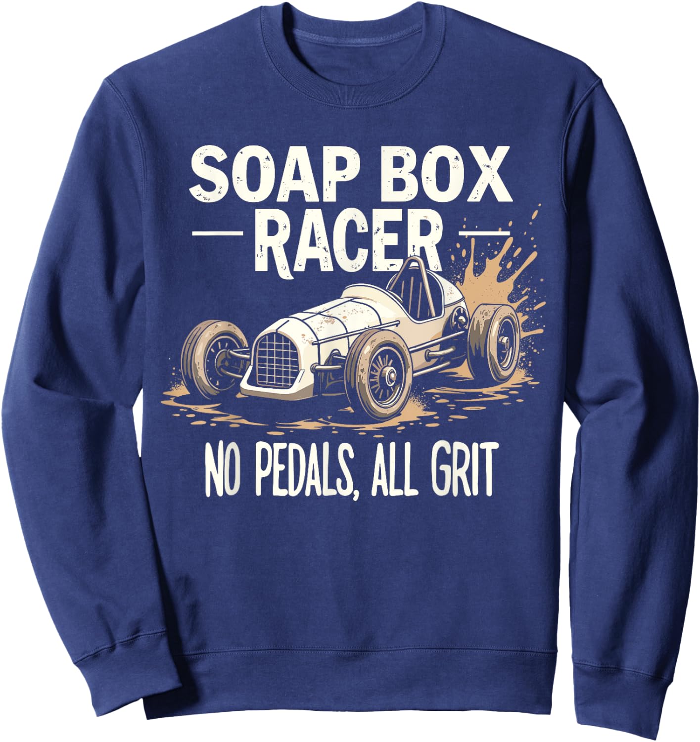 DIY Racer Homemade Car Speed Lover Downhill Racing Racing Sweatshirt - Sweatshirt | Navy