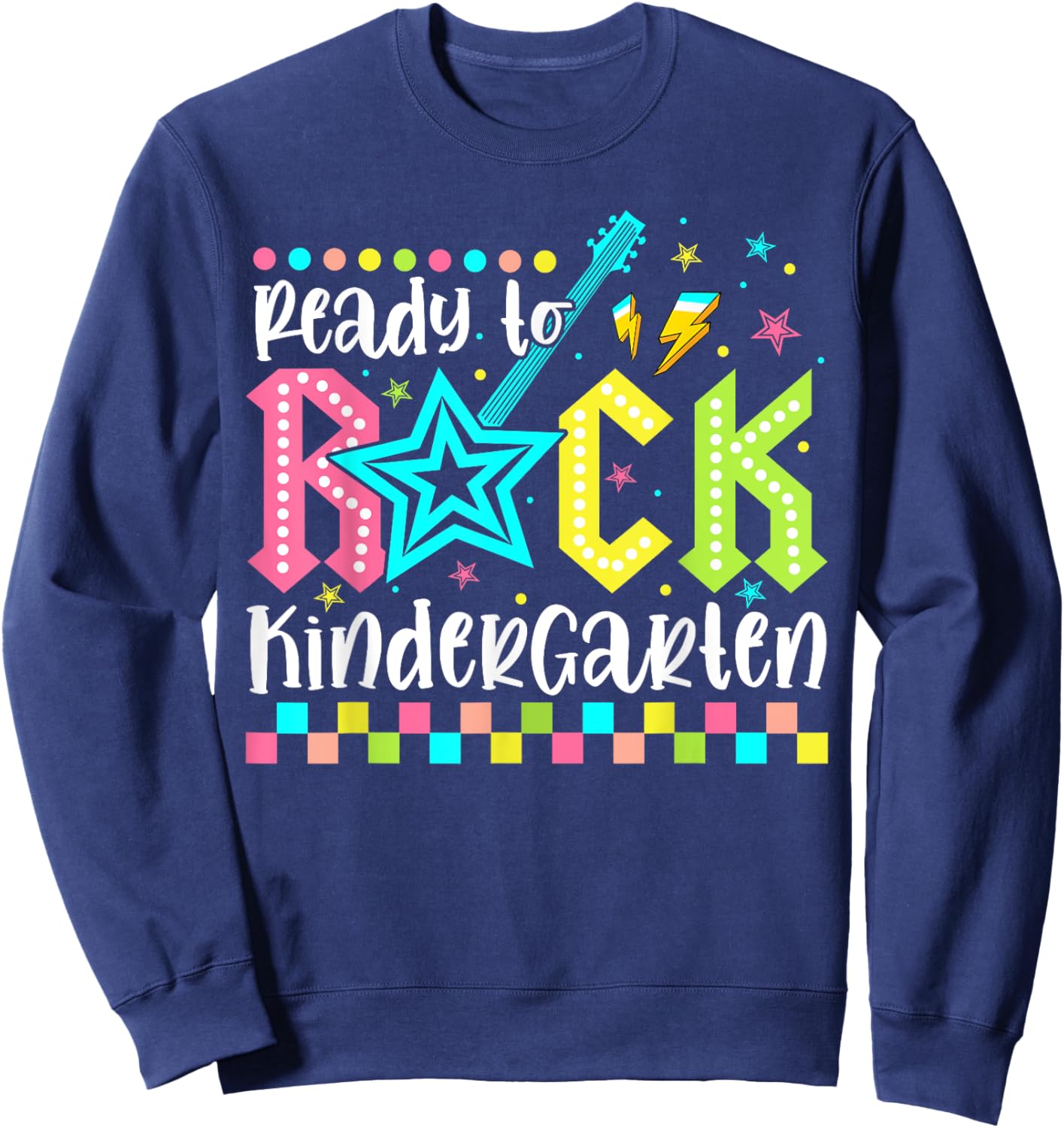 Ready To Rock Kindergarten Back To School Kinder Boys Kids Sweatshirt - Sweatshirt | Navy