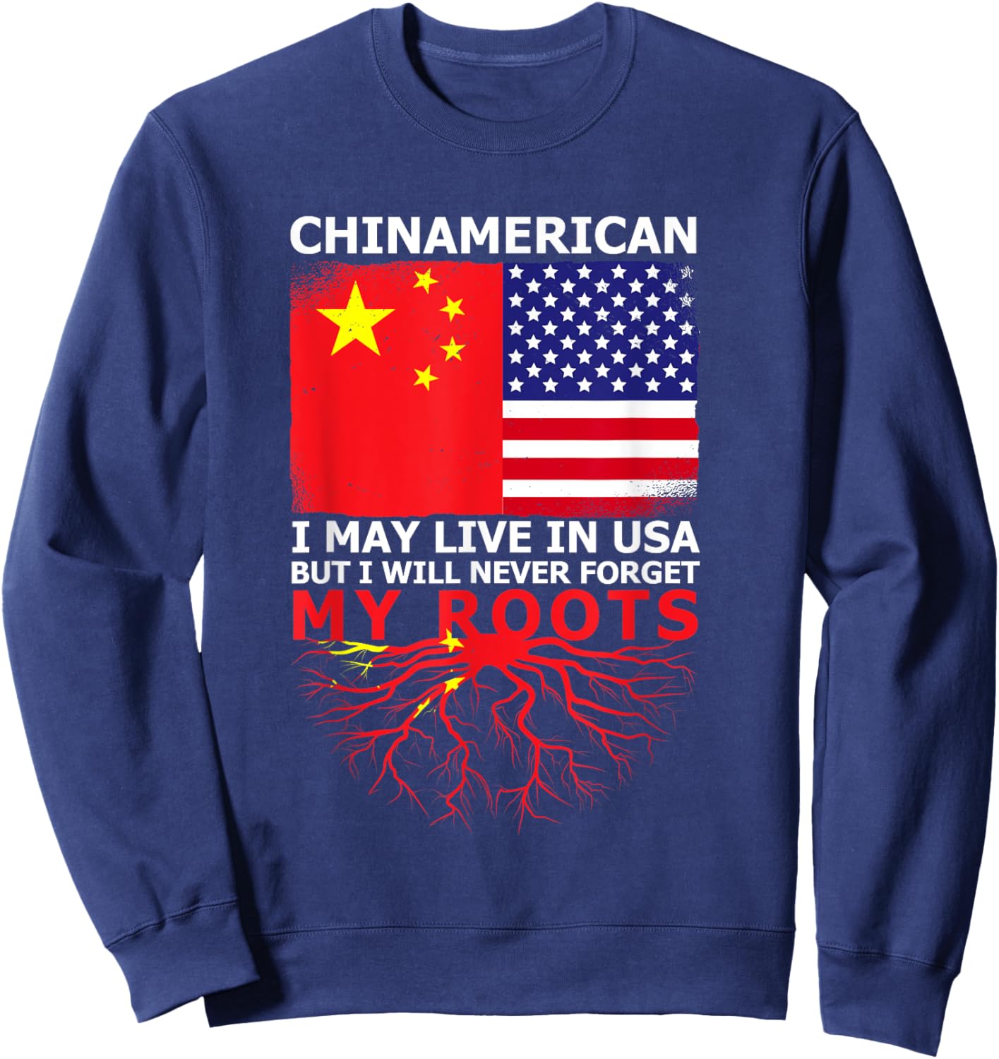 Chinese pride of China Origin Sweatshirt - Sweatshirt | Navy