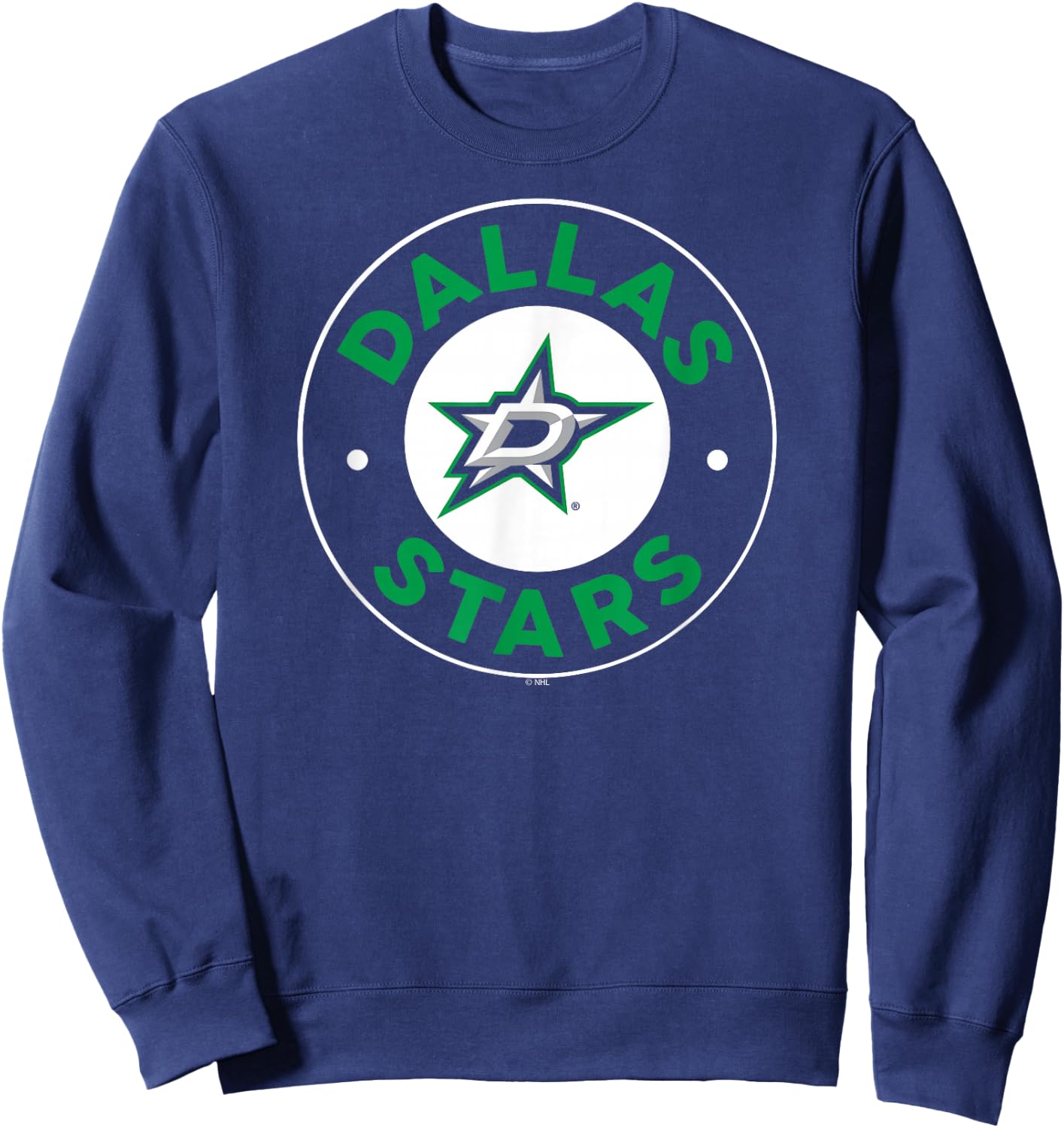 Dallas Stars Symbol Black Officially Licensed Sweatshirt - Sweatshirt | Navy