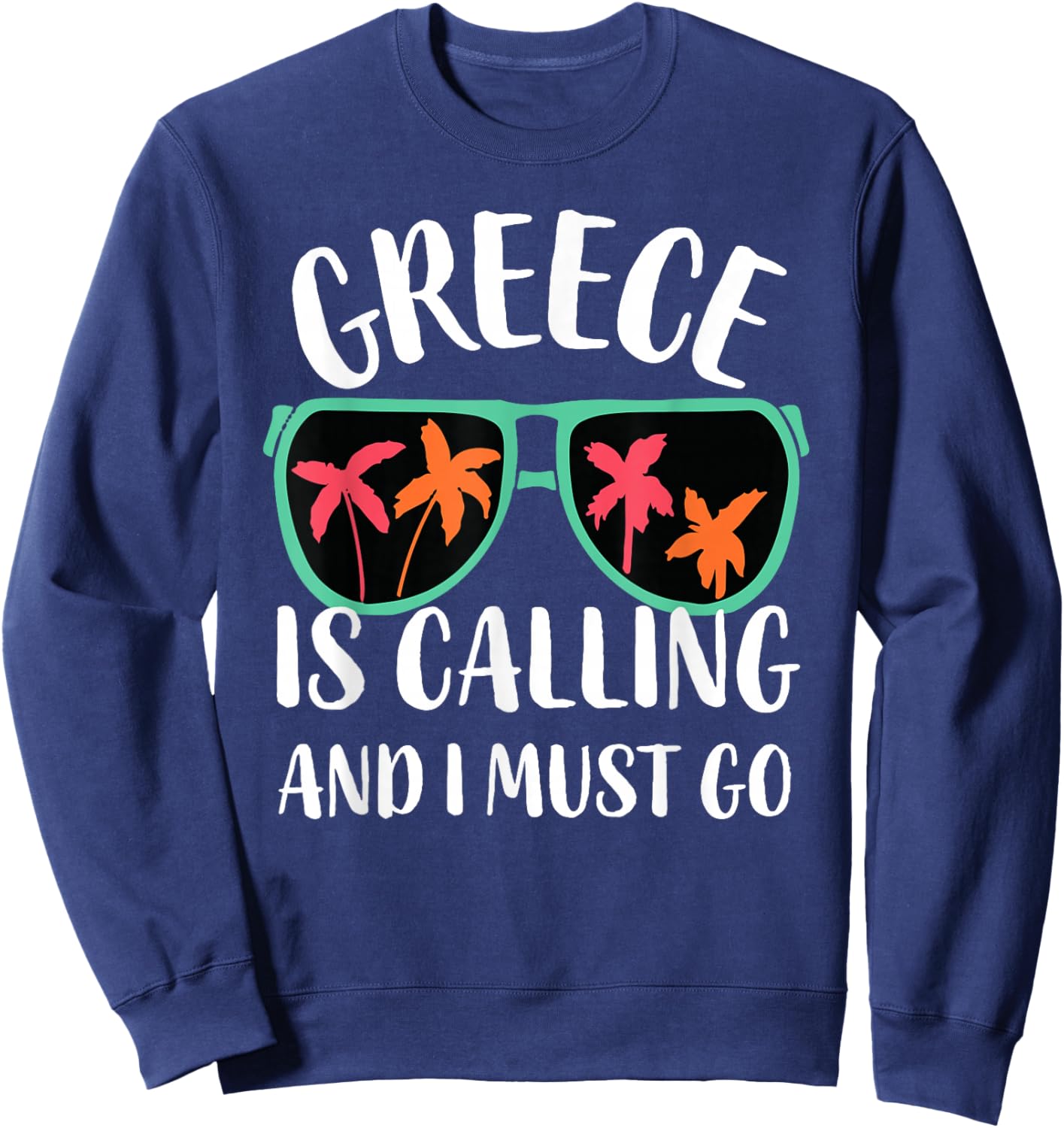 Greece Is Calling and I Must Go And Kids Sweatshirt - Sweatshirt | Navy