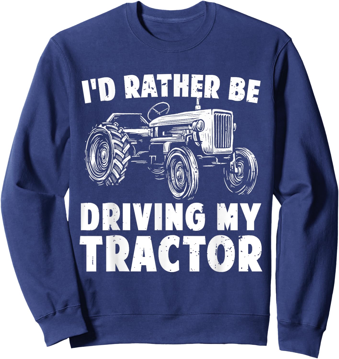 Best Farmer Design Women Boys Girls Tractor Lovers Sweatshirt - Sweatshirt | Navy